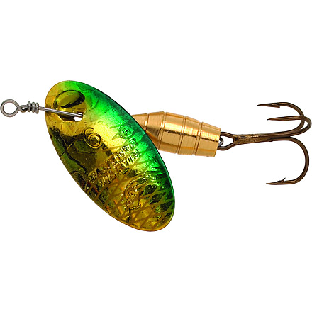 Panther Martin Holographic Deluxe In-Line Spinner #6, 1/4oz, Holographic Green &amp; Gold, 6PMHD-GGH