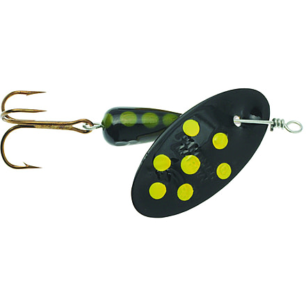 Panther Martin In-Line Spinner, #1, 1/32oz, Spotted Black, 1PMSP-B