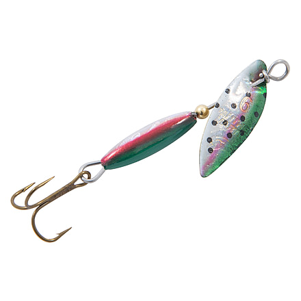 Panther Martin WillowStrike Holograph Willow Leaf Spinner, Rainbow Trout, Size 6, 6 PMWSH-RTH