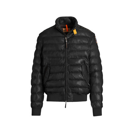 Parajumpers Clive Leather Insulated Urban Jacket - Mens, Black, Large, 18WMPMJCKLE03-541-L