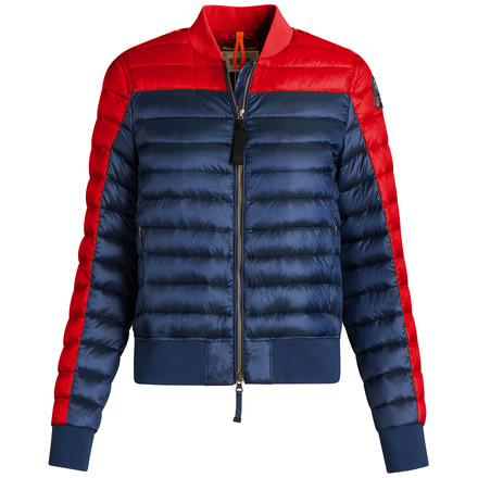 Parajumpers Sharyl B.C. Lightweight Down Jacket - Womens, Navy Peony - Tomato, Small, SHARYLB.C.-NVY-TOM-S