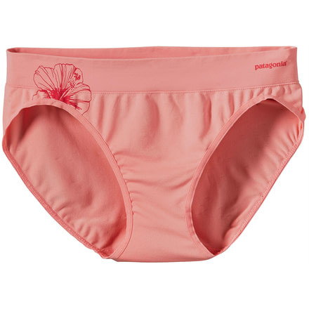 Active Briefs - Womens-Waterflower Graphic/Pickled Pink-X-Small