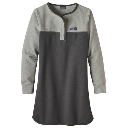 Patagonia Ahnya Henley Dress - Women's-Forge Grey-Medium