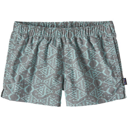 Patagonia Barely Baggies Shorts - Women's-Ikat Fish Small/Pelican-X-Small