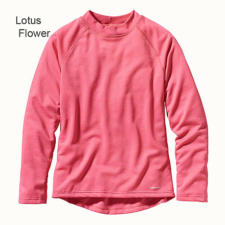 Patagonia Capilene 3 Long Sleeve Crew Kid's - Lotus Flower - Medium