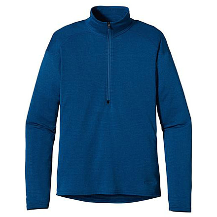 Patagonia Capilene 4 Long Sleeve Zip-Neck - Men's-Bandana Blue / Channel Blue-X-Large