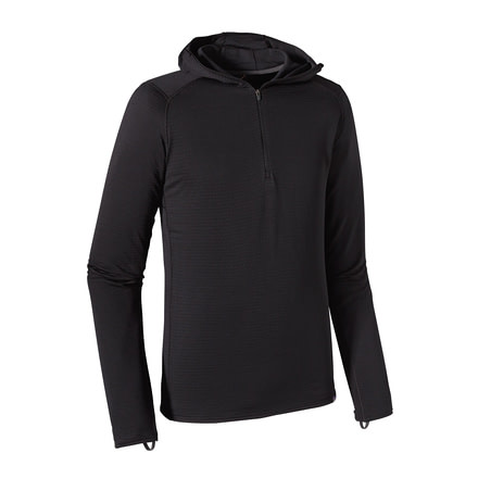 Patagonia Capilene Thermal Weight Zip-Neck Hoody - Mens-Black-Large