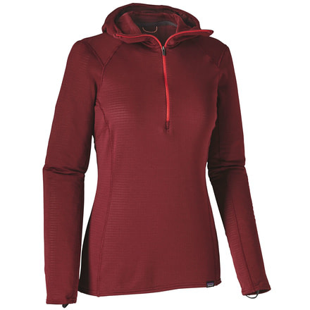 Patagonia Capilene Thermal Weight Zip-Neck Hoody - Women's-Drumfire Red-X-Large
