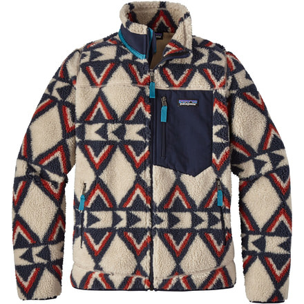 Patagonia Classic Retro-X Jacket - Women's-Brass Hawk/Smolder Blue-Large