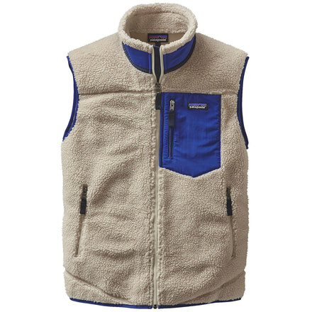 Patagonia Classic Retro-X Vest - Men's-Large-Natural/Harvest Moon Blue
