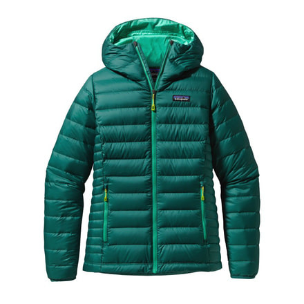 Patagonia Down Sweater Hoody - Women's-Arbor Green-Medium