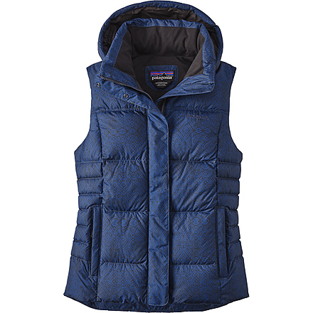 Patagonia Down With It Vest - Women's-Cross Current/Blueblack-Medium
