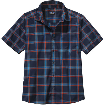 Fezzman Short Sleeve Shirt - Mens-Medium-Barker/Navy Blue