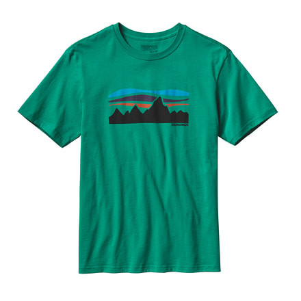 Patagonia Fitz Roy Banner Cotton T-Shirt - Men's -Impact Green-X-Large