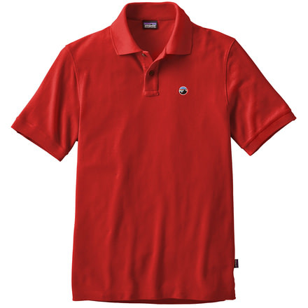 Patagonia Fitz Roy Emblem Polo - Men's -Ramble Red-Small