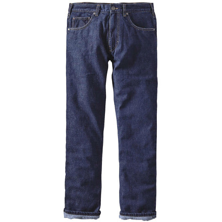 Patagonia Flannel Lined Straight Fit Jean - Men's -Dark Denim-30 Waist-Short Inseam