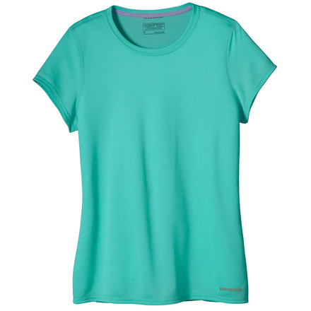 Fore Runner Short Sleeve Shirt - Womens-Howling Turquoise-X-Small