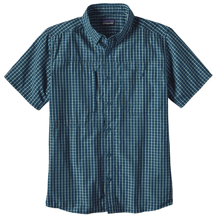 Patagonia Gallegos Short Sleeve Shirt - Men's-Torrent/Big Sur Blue-Large