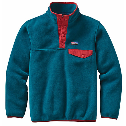 Patagonia Lightweight Synchilla Snap-T Pullover - Boy's-Deep Sea Blue-Large