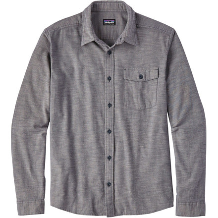 Patagonia Long Sleeve Lightweight Fjord Flannel Shirt - Men's -Chambray/Navy Blue-X-Small