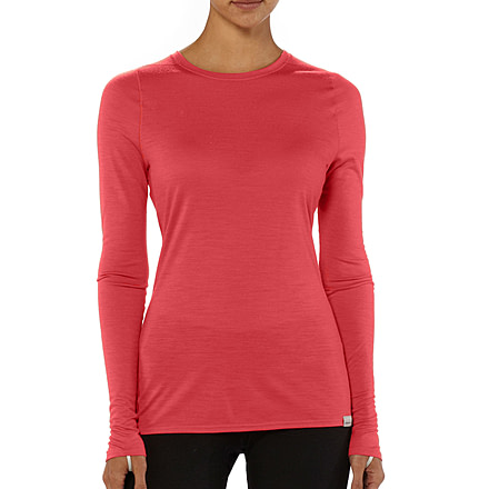 Patagonia Merino 2 Lightweight Crew - Women's-Person Stripe/Coral-Small