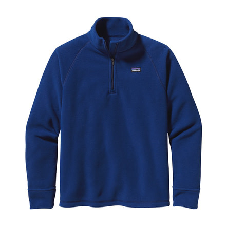 Patagonia Micro D 1/4 Zip Pullover - Boys-Channel Blue-Large
