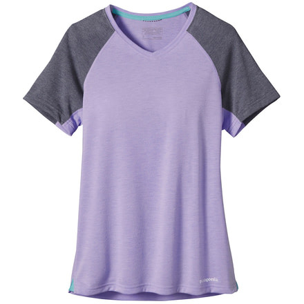Nine Trails Short Sleeve Shirt - Womens-Ploy Purple-Large