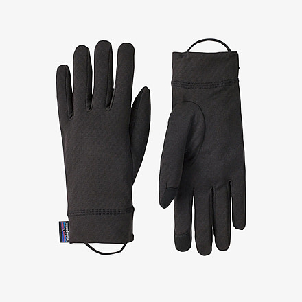 Patagonia Patagonia Cap Medium Weight Liner Gloves, 34540-BLK-S