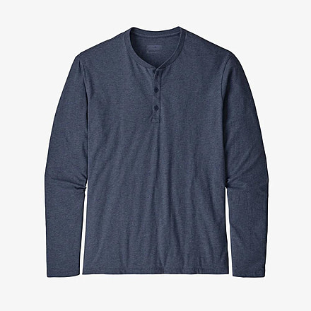Patagonia Patagonia Mens Long Sleeve Organic Cotton LW Henley Pullover, 53200-NENA-L