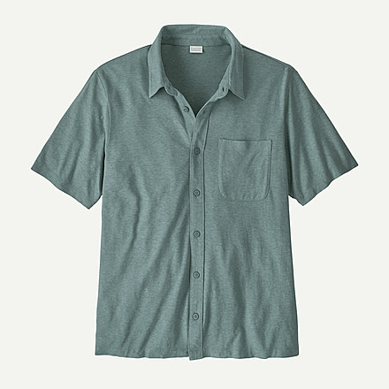Patagonia Patagonia Mens Trail Harbor Button Down Knit Shirt, 42045-BLSG-M
