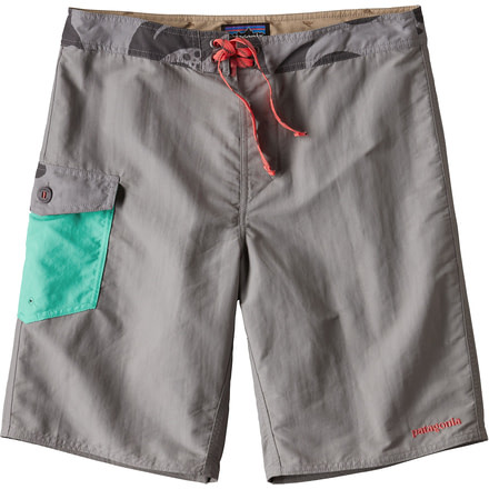 Patagonia Patch Pocket Wavefarer Board Shorts - 20'' - Men's-Feather Grey-34 Waist