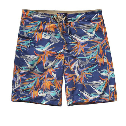 Printed Wavefarer 19 Inch Board Short - Mens-Piton Paradise/Channel Blue-19 in-33 Waist