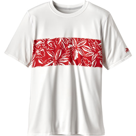 Patagonia R0 Short-Sleeved Sun Tee - Men's-Tropical Band/White-Medium