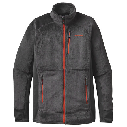Patagonia R2 Jacket - Men's-Small-Forge Grey/Cusco Orange