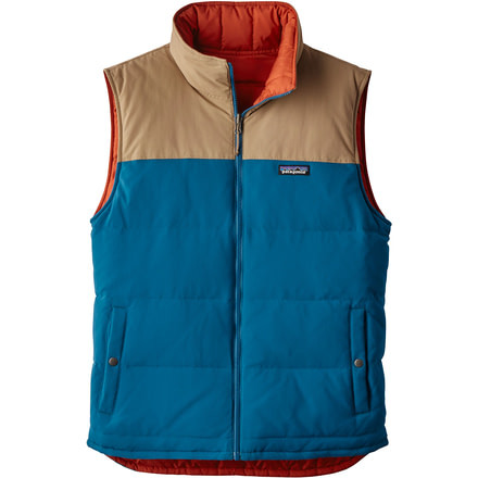 Patagonia Reversible Bivy Down Vest - Men's -Big Sur Blue-X-Small