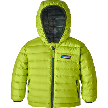 Patagonia Reversible Down Sweater Hoody - Baby-Elwha Ikat/Glare Green-6M