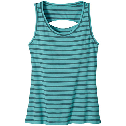 Shallow Seas Tank - Womens -Miles Stripe/Howling Turquoise-Large