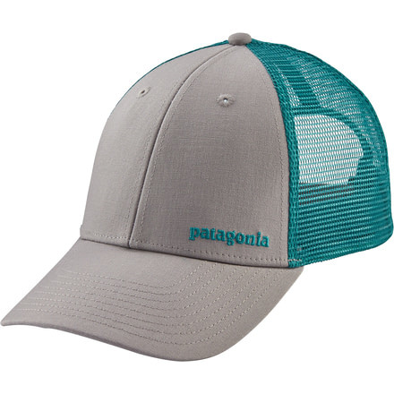 Patagonia Small Text Logo LoPro Trucker Hat - Men's-Drifter Grey
