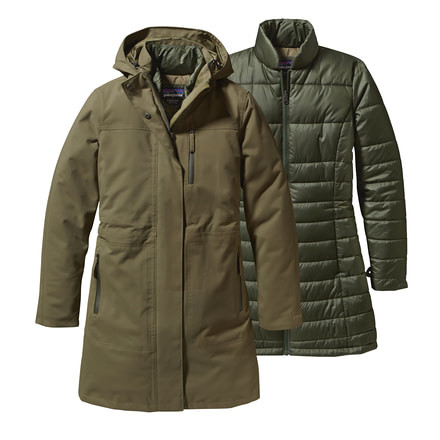 Patagonia Stormdrift 3-in-1 Parka - Womens-Fatigue Green-X-Small