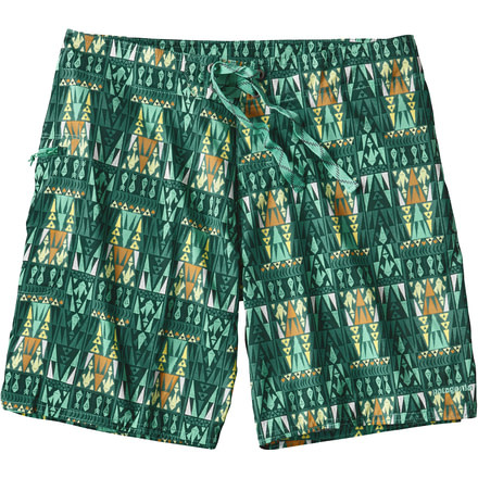 Patagonia Stretch Planing Board Short 8 In - Women's -Tribal Geo Multi/Gem Green-2