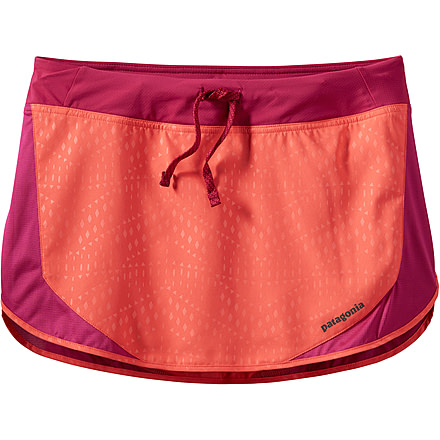 Patagonia Strider Skirt - Women's-Friction Geo/Carve Coral-Medium