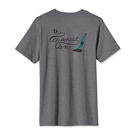 Patagonia The Cleanest Line T-Shirt - Men's-Gravel Heather-Small
