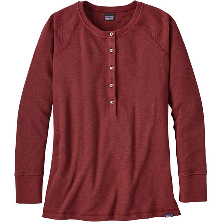 Patagonia Waffle Henley - Women's-Drumfire Red-X-Large