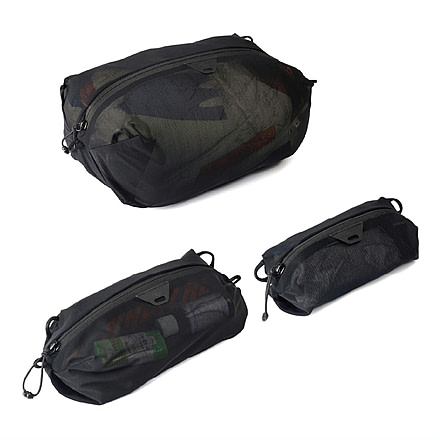 Peak Design Ultralight Mesh Packing Cube Bundle, Black, 2XS/Extra Small/Small, BUMP-B3-BK-1