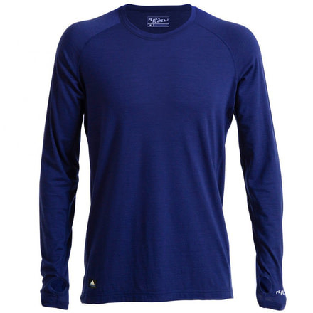 Peak to Plateau Nomad Crew Long Sleeve - Men's, Blue, XS NOM-BLUE-MEN-XS