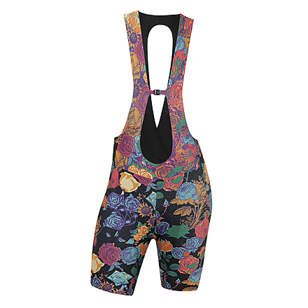 Pearl Izumi Grateful Dead x PEARL iZUMi Womens Rambler Expedition PRO Bib Shorts, 412122ABJL6XS