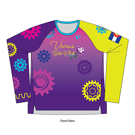 Pearl Izumi Mto Womens Summit Long Sleeve Jersey - Venus Bike Club 25, 19222404KACXL