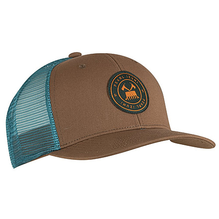 Pearl Izumi Trail Trucker Hat, Saddle/Gulf Teal Trail, Multi, One Size, 7862328033451