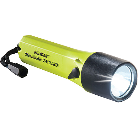 Pelican 2410 StealthLite LED Flashlight, 183 Lumens, Yellow, 2410-014-245