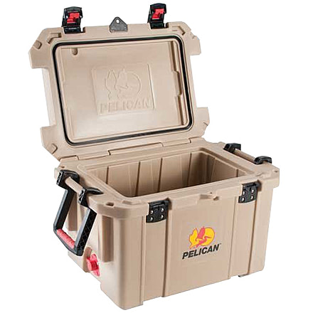 Pelican 35QTTAN Cooler 35Qt Elite Sloped Drain Fish Scale Tan